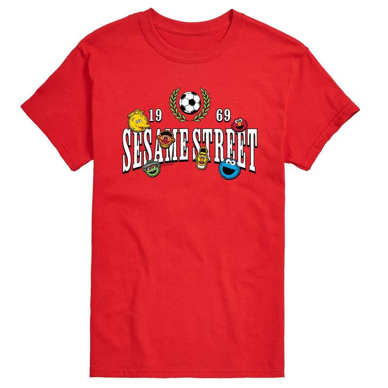 アニメキャラクター レディース トップス Tシャツ ジャージー グラフィック Licensed Character Men'sesame Street Soccer Jersey Graphic Tee Red レッド｜ReVida 店 7,860円