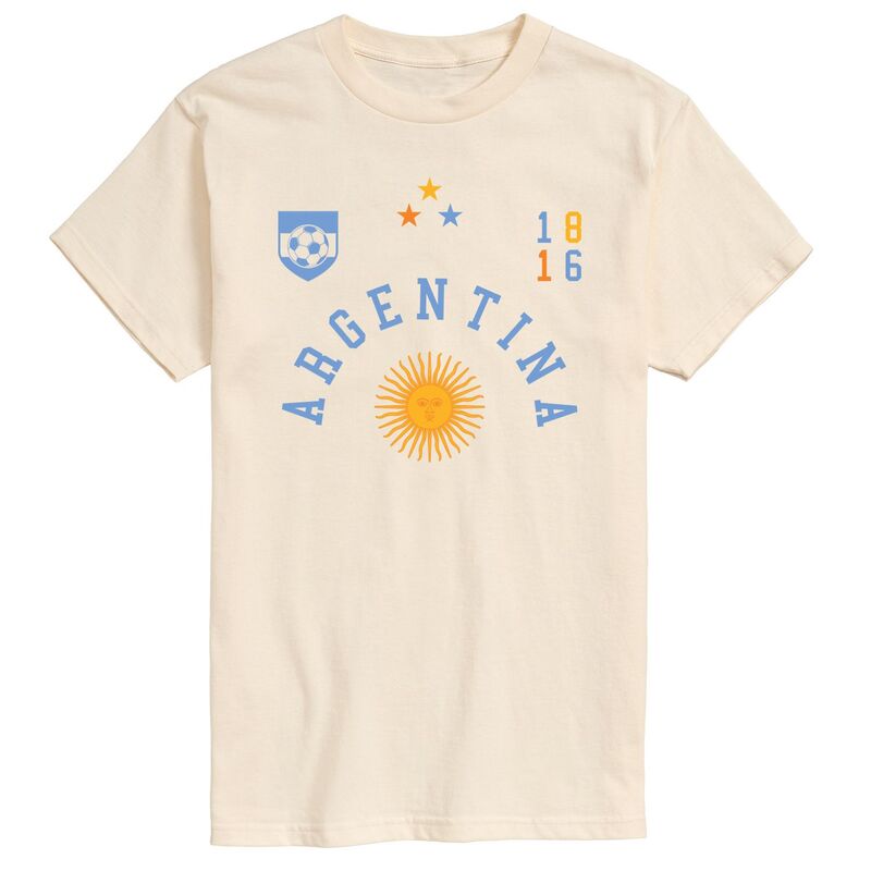 アニメキャラクター レディース トップス Tシャツ グラフィック Licensed Character Men's Argentina Soccer Graphic Tee Cream クリーム
