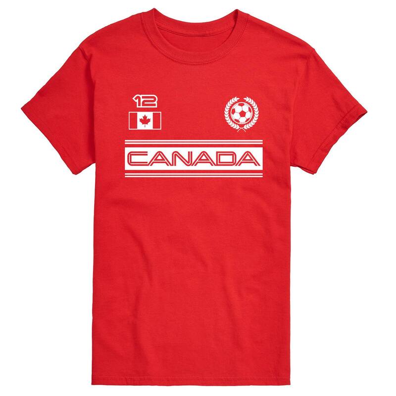 アニメキャラクター レディース トップス Tシャツ グラフィック Licensed Character Men's Canada Soccer Graphic Tee Red レッド|ReVida 店