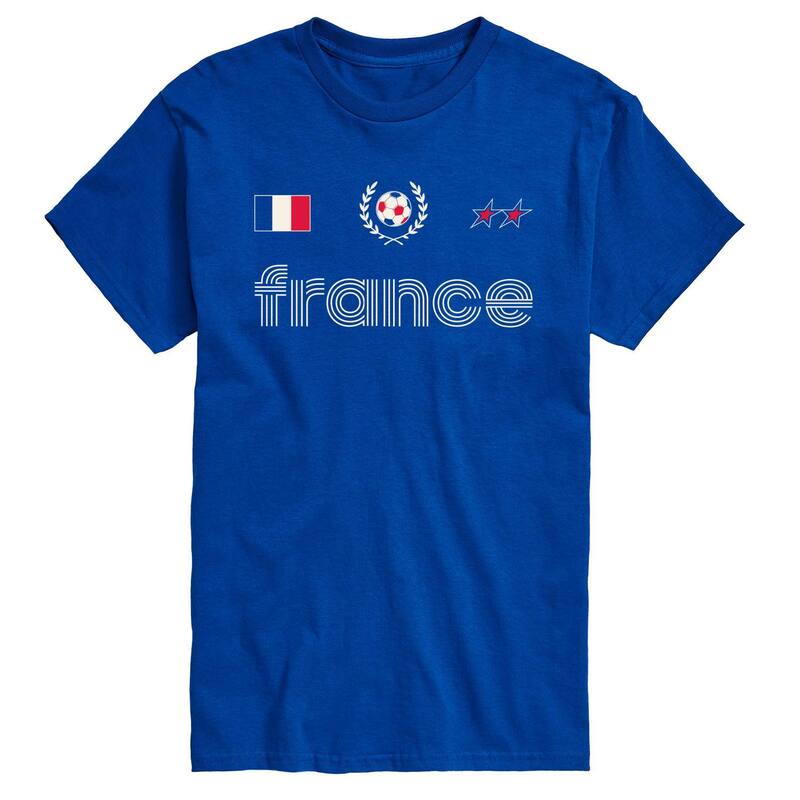 アニメキャラクター レディース トップス Tシャツ グラフィック Licensed Character Men's France Soccer Graphic Tee Royal Blue ブルー｜ReVida 店