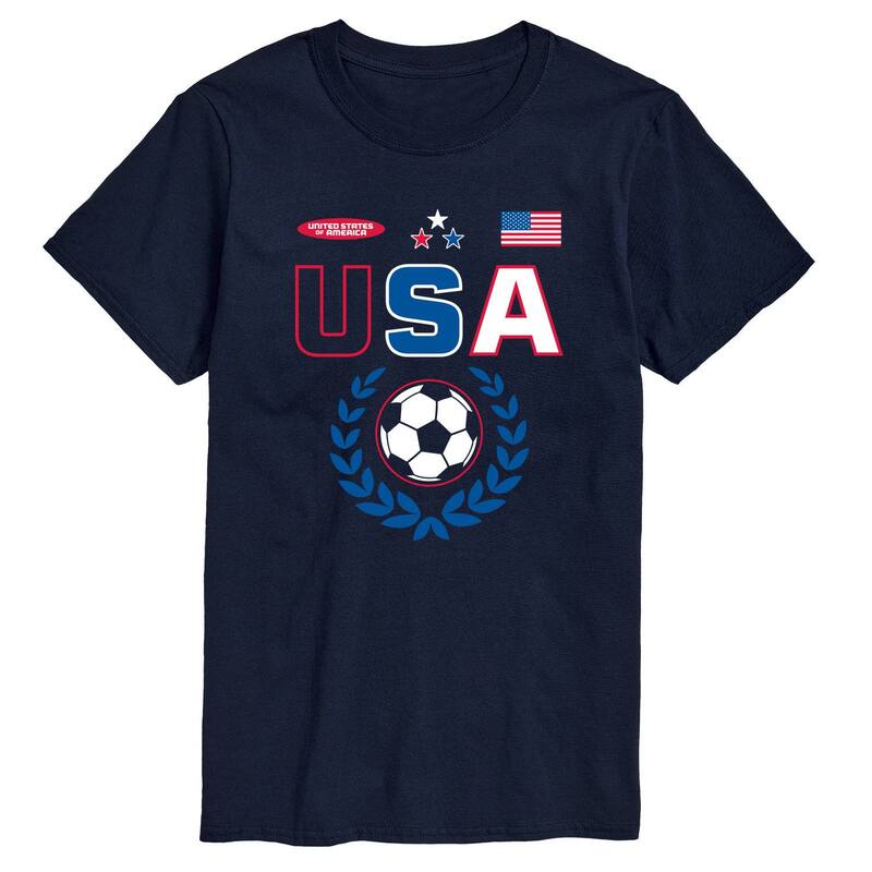 アニメキャラクター レディース トップス Tシャツ グラフィック Licensed Character Men's USA Soccer Graphic Tee Navy ネイビー