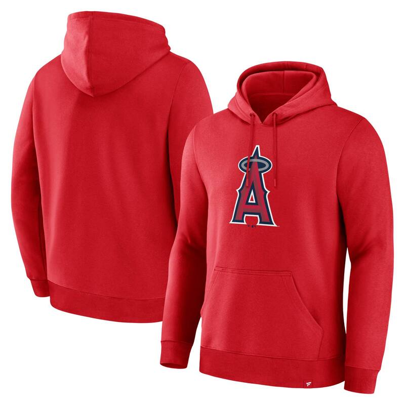 ファナティクス レディース トップス Tシャツ ロゴ パーカー Men's Fanatics Red Los Angeles Angels Primary Logo Legacy Hoodie Ang Red レッド｜ReVida 店