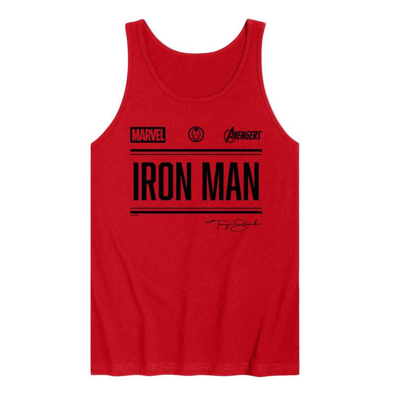 マーベル レディース トップス Tシャツ グラフィック Men's Marvel Iron Man Graphic Tank Top Red レッド｜ReVida 店