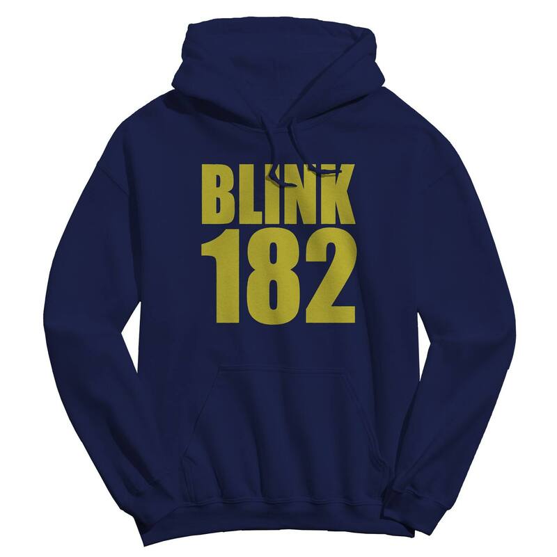 アニメ文字記号 レディース トップス プルオーバー ロゴタイプ パーカー グラフィック Licensed Character Men\u0027s blink-182 Bold Logo Graphic Hoodie Navy 米国海軍