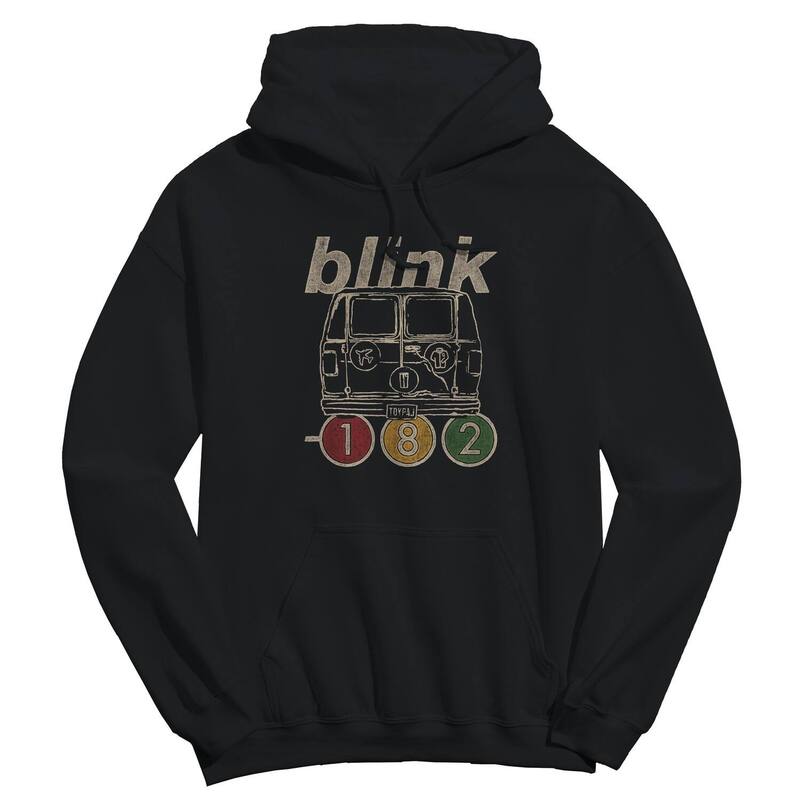 アニメ文字記号 レディース トップス プルオーバー ロゴタイプ パーカー グラフィック Licensed Character Men\u0027s blink-182 Van Logo Graphic Hoodie Black 黒いこと
