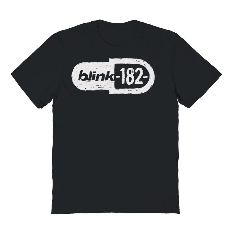 アニメキャラクター レディース トップス Tシャツ ロゴ グラフィック Licensed Character Men's blink-182 Bold Logo Graphic Tee Black ブラック