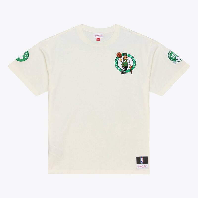 ミッチェル\u0026ネス レディース トップス ティーシャツ Men\u0027s Mitchell \u0026 Ness Cream Boston Celtics Hardwood Classics Chainstitch Premium T-Shirt Cel Beige ベージュ レディースファッション-Tシャツ・カットソー-トップス