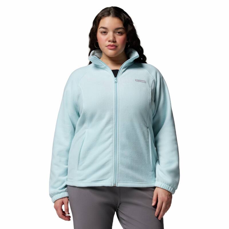 コロンビア レディース アウター ジャケット・ブルゾン プラスサイズ フリース Plusize Columbia Benton Springs Full-Zip Fleece Jacket Marine Light