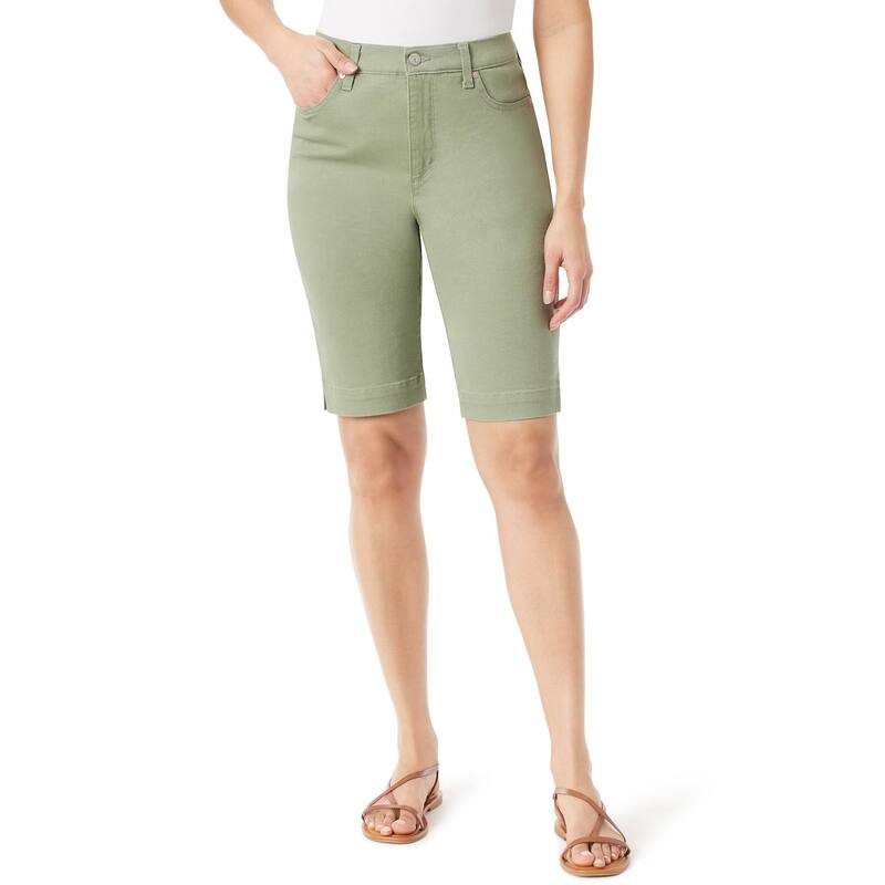 グロリアバンデービルト レディース ボトムス ハーフパンツ・ショーツ ショートパンツ Women's Gloria Vanderbilt Amanda Bermuda Shorts Garden Sage セージ