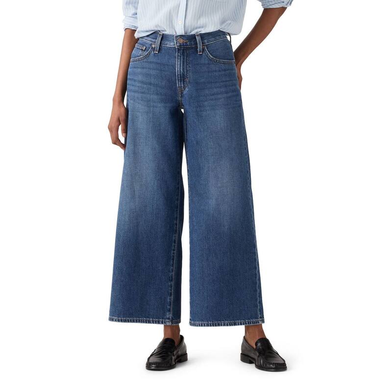 リーバイス レディース ボトムス デニムパンツ アンクル ジーンズ Women's Levi's Middy Wide-Leg Ankle Jeans Kiss Goodbye