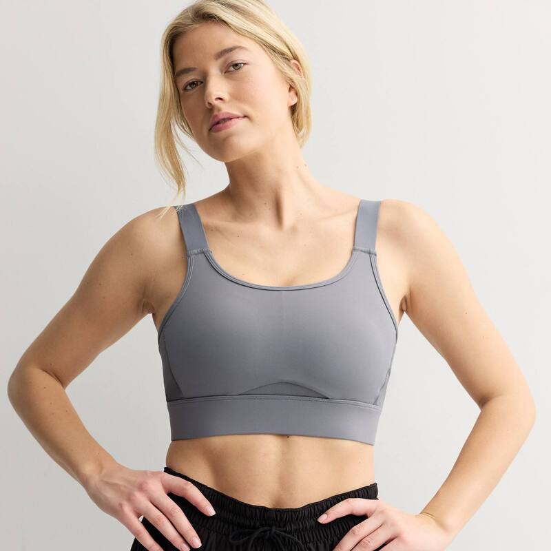 【送料無料】 Tek Gear レディース ブラジャー アンダーウェア Tek Gear High-Impact Sports Bra Smokey Slate