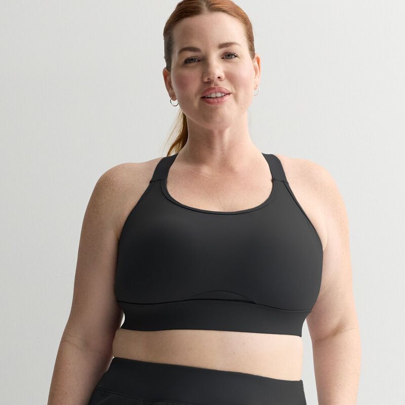 【送料無料】 Tek Gear レディース ブラジャー アンダーウェア Plus Size Tek Gear High Impact Sports Bra Mineral Black