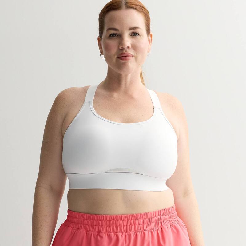【送料無料】 Tek Gear レディース ブラジャー アンダーウェア Plus Size Tek Gear High Impact Sports Bra Modern White 8,954円