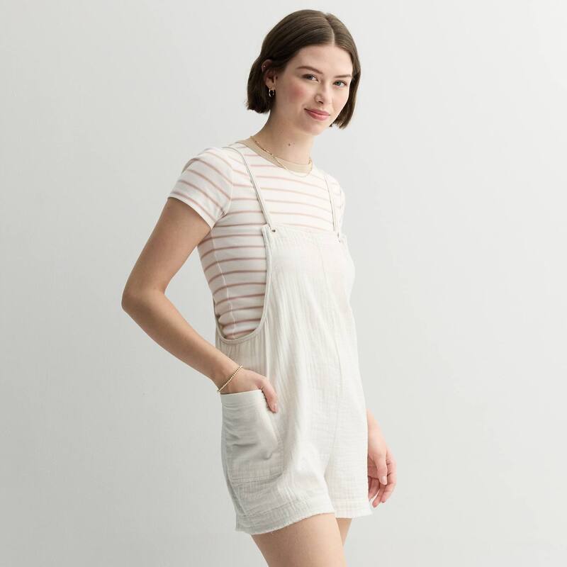 エスオー レディース トップス ワンピース トール Juniors' SO Shortalls Modern White ホワイト