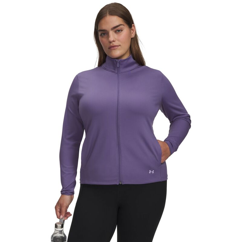 アンダーアーマー レディース アウター ジャケット・ブルゾン プラスサイズ Plusize Under Armour Motion Full-Zip Jacket Purple Luxe パープル