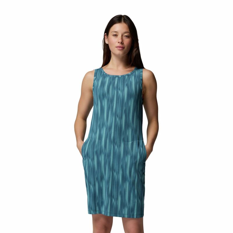コロンビア レディース トップス ワンピース Women's Columbia Chill River UPF 50 Active Sheath Dress Everblue Shimmer|ReVida 店