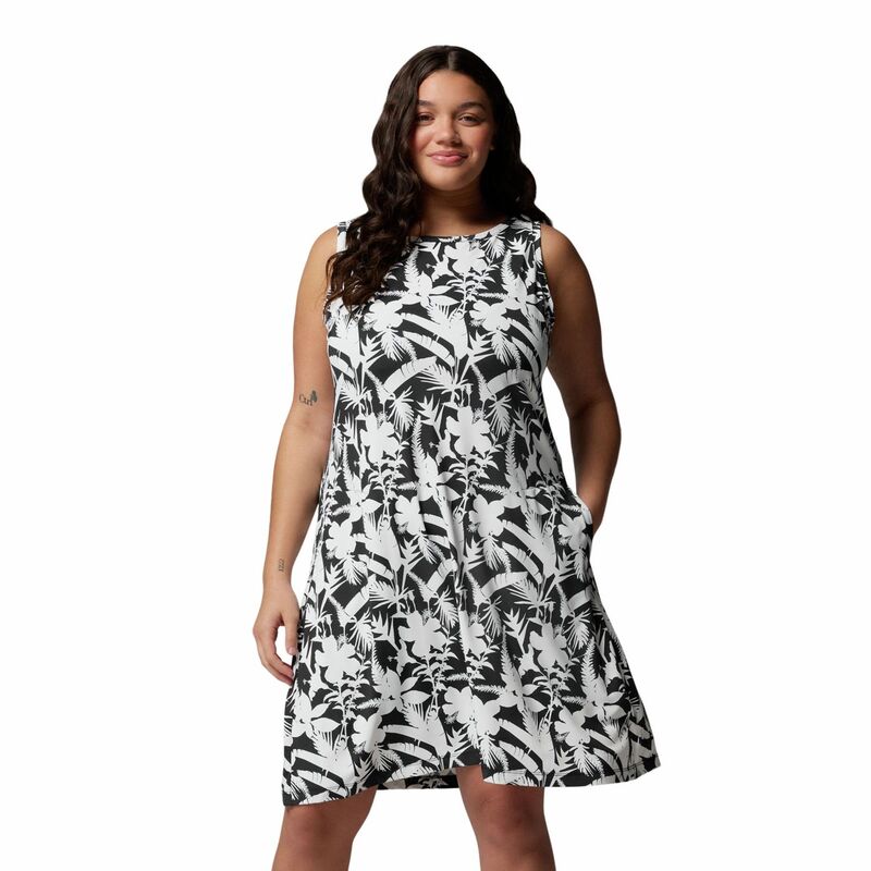 コロンビア レディース トップス ワンピース Women's Columbia Chill River UPF 50 Active Sheath Dress White Botaniflage ホワイト|ReVida 店