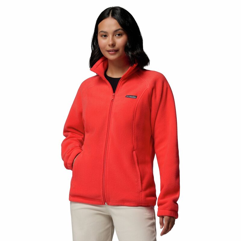コロンビア レディース アウター ジャケット・ブルゾン プチ フリース Petite Columbia Benton Springs Fleece Jacket Poppy Red レッド