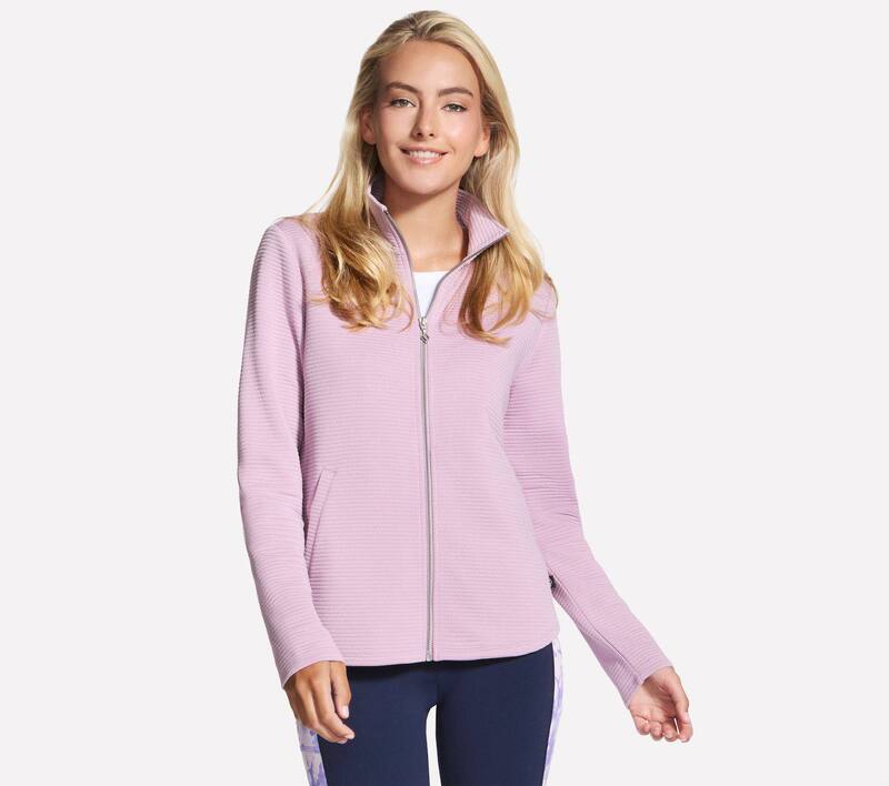 スケッチャーズ レディース アウター 上衣・上衣 Women\u0027skechers The Go Walk Ottoman Cozy Fit Scoop Hem Jacket Misty Mauve