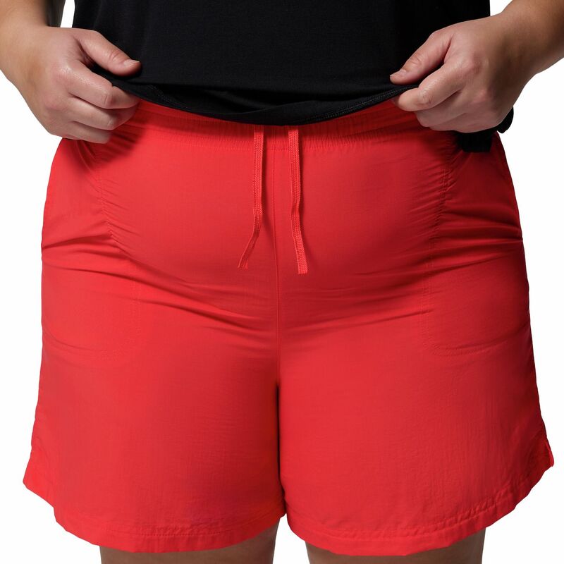 コロンビア レディース ボトムス ハーフパンツ・ショーツ プラスサイズ ショートパンツ Plusize Columbia Sandy River UPF 30 Shorts II Poppy Red レッド|ReVida 店
