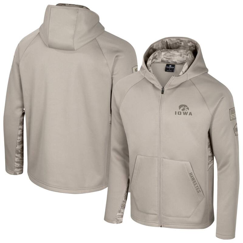 円形劇場 レディース トップス プルオーバー フリース パーカー Men\u0027s Colosseum Oatmeal Iowa Hawkeyes Operation Hatrick Battalion Raglan Fleece Hoodie Iwa Multi マルチ色つや