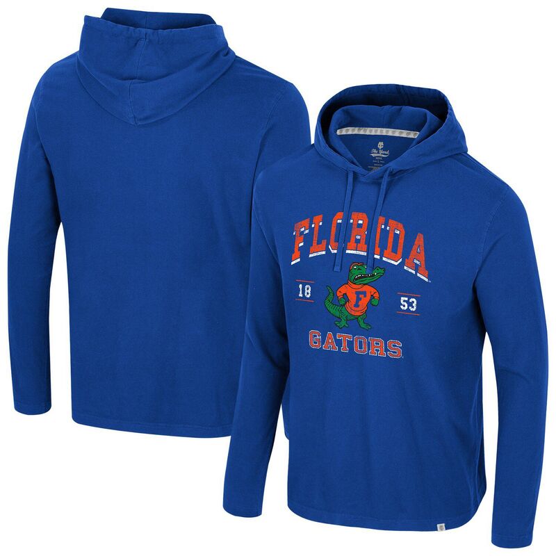 円形劇場 レディース トップス プルオーバー パーカー Men\u0027s Colosseum Royal Florida Gatorsimoleans Washed Hoodie Fld Blue 青み