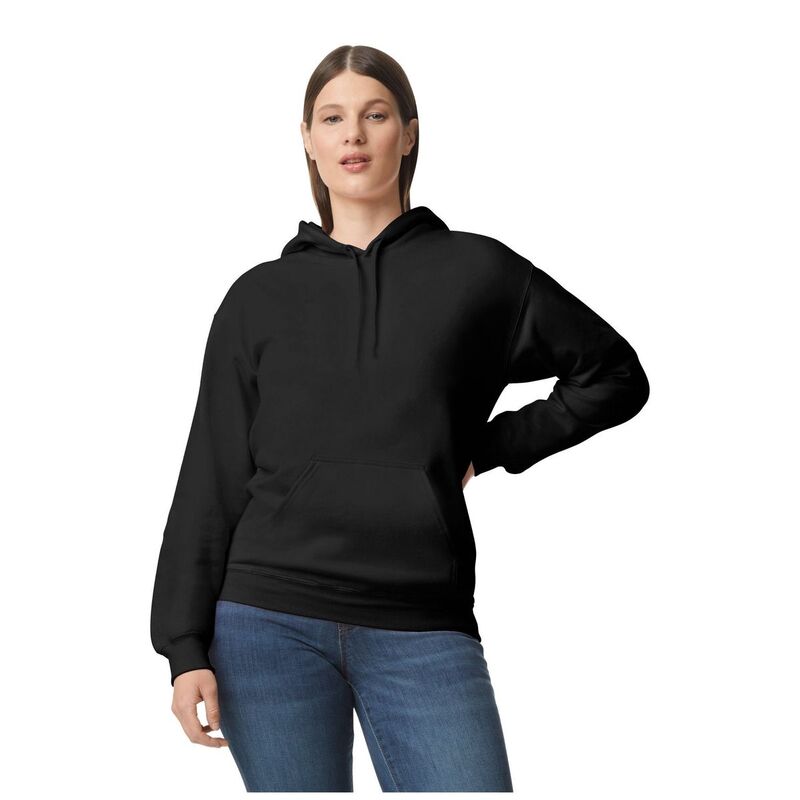 ギルダン レディース トップス ティーシャツ パーカー Gildan Unisex Softstyle Midweight Hoodie Black 黒いこと Tシャツ・カットソー-レディースファッション