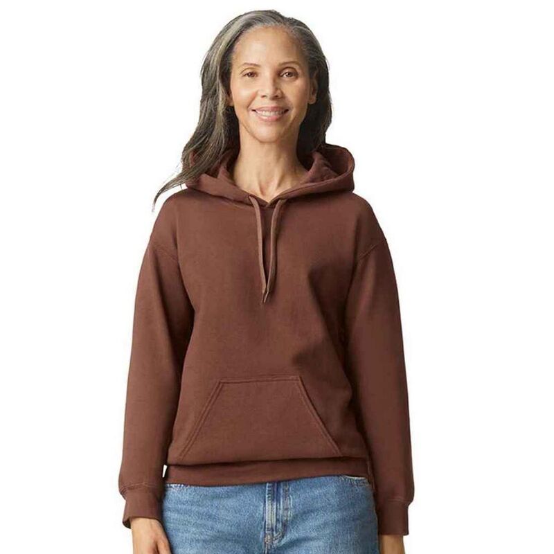 ギルダン レディース トップス ティーシャツ パーカー Gildan Unisex Softstyle Midweight Hoodie Cocoa チョコレート レディースファッション-Tシャツ・カットソー