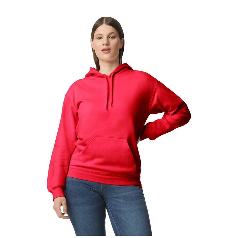 ギルダン レディース トップス ティーシャツ パーカー Gildan Unisex Softstyle Midweight Hoodie Red 赤いこと Tシャツ・カットソー-レディースファッション