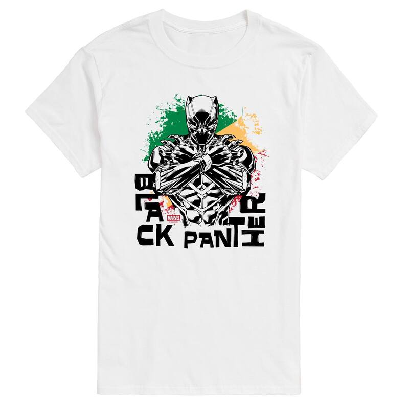 マーベル レディース トップス Tシャツ トール グラフィック Big & Tall Marvel Black Panther Graphic Tee White ホワイト