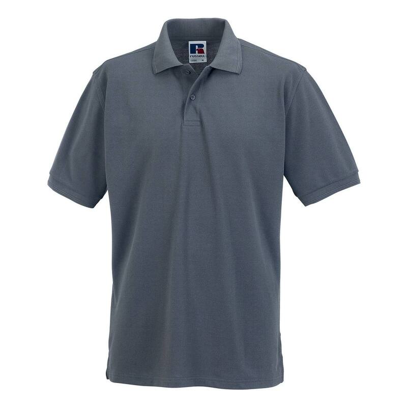 ラッセルアスレチック レディース トップス プルオーバー スポーツシャツ 綿織物 Russell Athletic Russell Mens Polycotton Pique Hardwearing Polo Shirt Convoy Gray 薄墨色