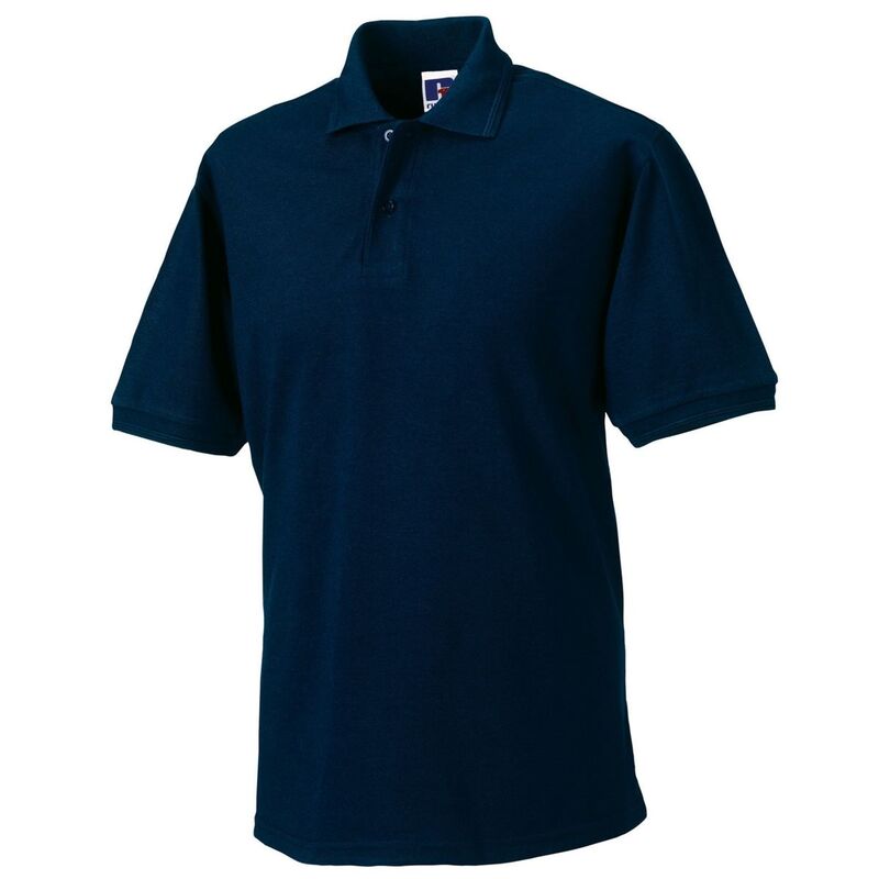 ラッセルアスレチック レディース トップス プルオーバー スポーツシャツ 綿織物 Russell Athletic Russell Mens Polycotton Pique Hardwearing Polo Shirt French Navy 米国海軍