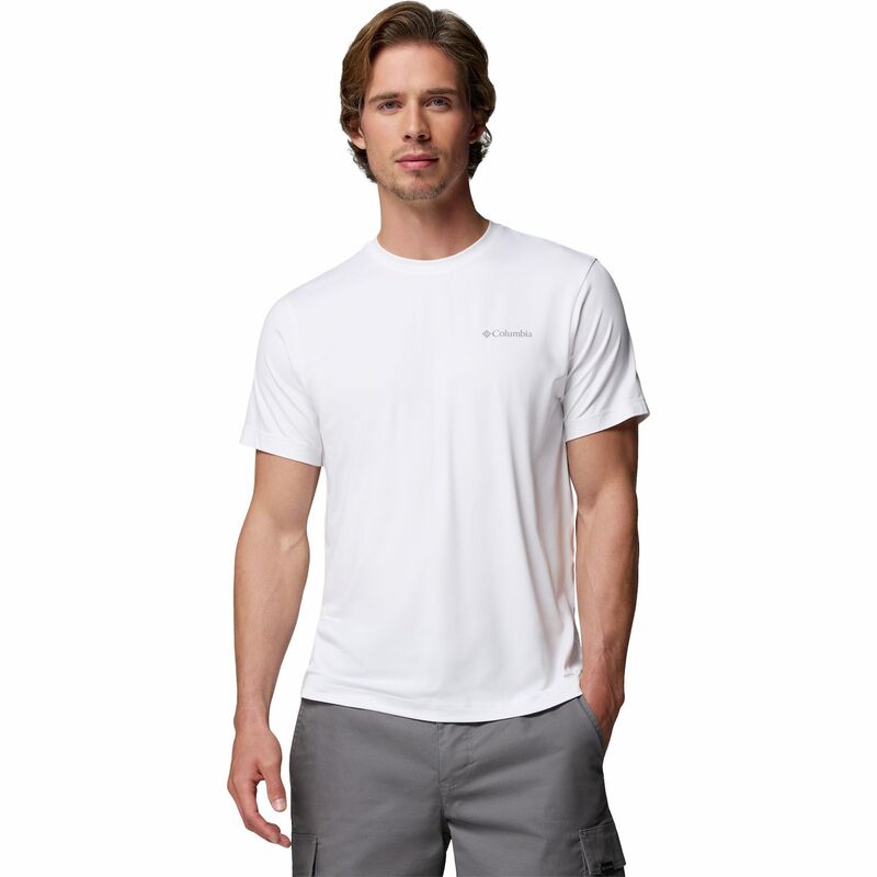 コロンビア レディース トップス プルオーバー ロゴタイプ Men\u0027s Columbia Short Sleeve Logo T-Shirt White 白いこと