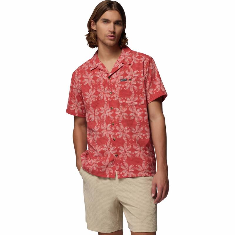 コロンビア レディース トップス Tシャツ プリント Men's Columbia Utilizer Print Camp Shirt Red Floreidoscope レッド