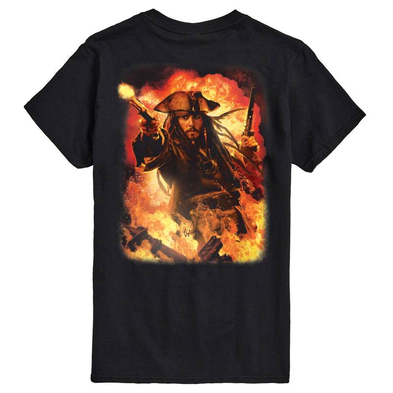 ディズニー レディース トップス Tシャツ トール グラフィック Big & Tall Disney's Pirates of the Caribbean Jack Sparrow Graphic Tee Black ブラック