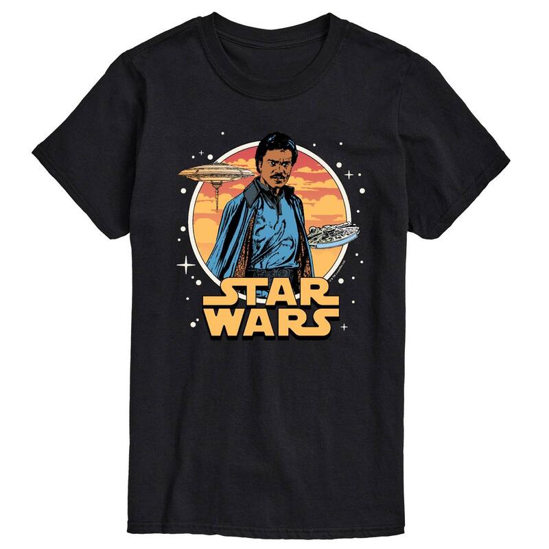 スター ウォーズ レディース トップス Tシャツ グラフィック Men'star Wars Lando Calrissian Graphic Tee Black ブラック