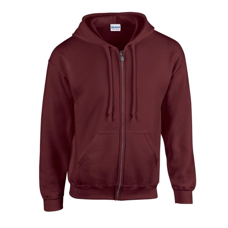 ギルダン レディース トップス Tシャツ パーカー Gildan Mens Heavy Blend Full Zip Hoodie Maroon マルーン|ReVida 店