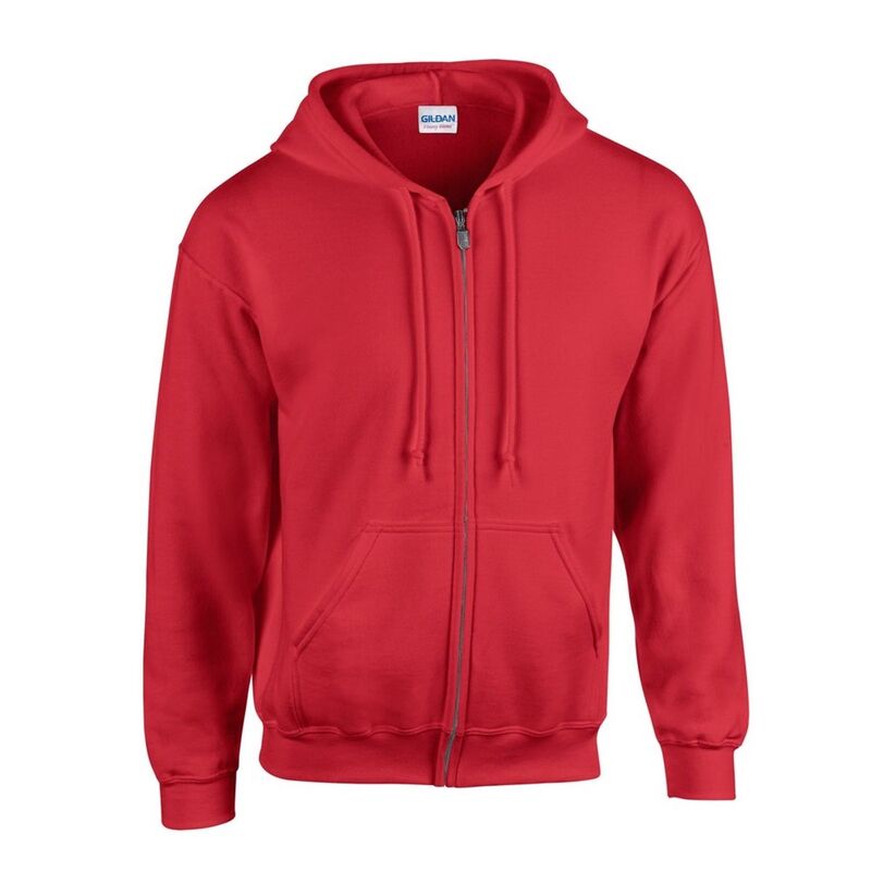 ギルダン レディース トップス Tシャツ パーカー Gildan Mens Heavy Blend Full Zip Hoodie Red レッド|ReVida 店