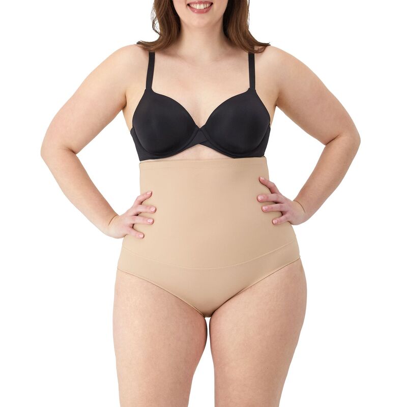 メイデンフォーム レディース ボトムス カジュアルパンツ ハイウエスト Maidenform Firm Control Shapewear High Waist Brief 1854 Latte