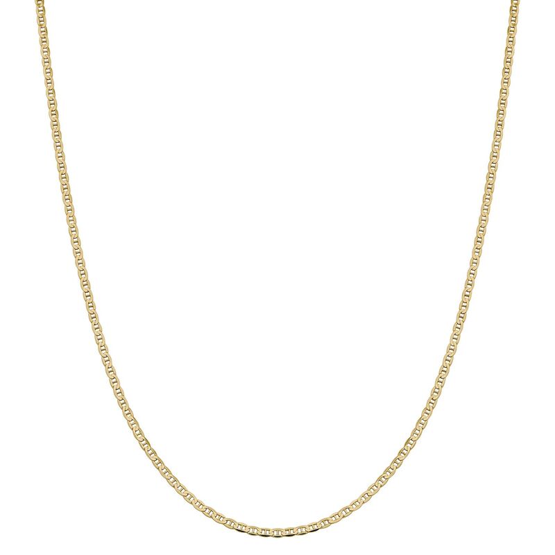 アンブランデッド レディース アクセサリー ネックレス・チョーカー・ペンダントトップ Unbranded 14k Gold 2.4 mm Flat Anchor Chain 14k Gold ゴールド