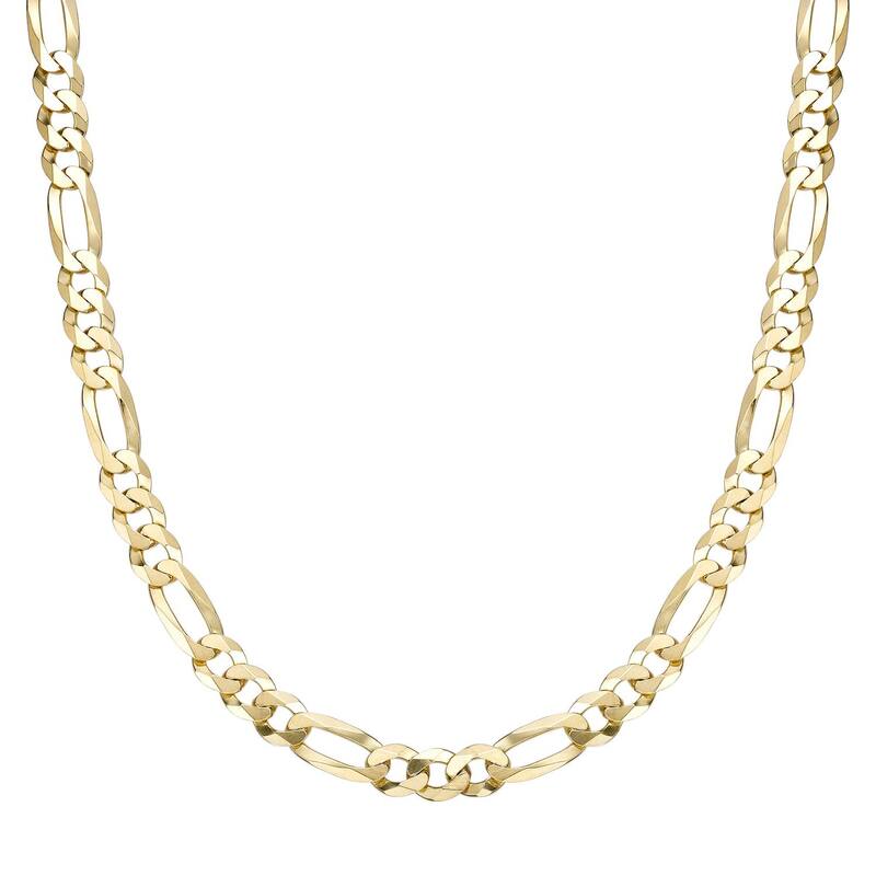 リンクス レディース アクセサリー ネックレス・チョーカー・ペンダントトップ レース Men's LYNX 14k Gold Over Silver 8mm Flat Figaro Chainecklace Gold Tone ゴールド｜ReVida 店