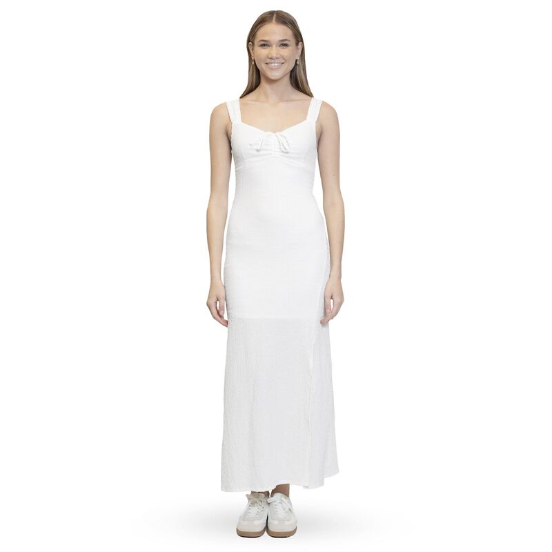 マッデンガール レディース トップス 衣装 マキシ Juniors\u0027 madden girl Emma Tie Neck Slit Maxi Dress White 白いこと