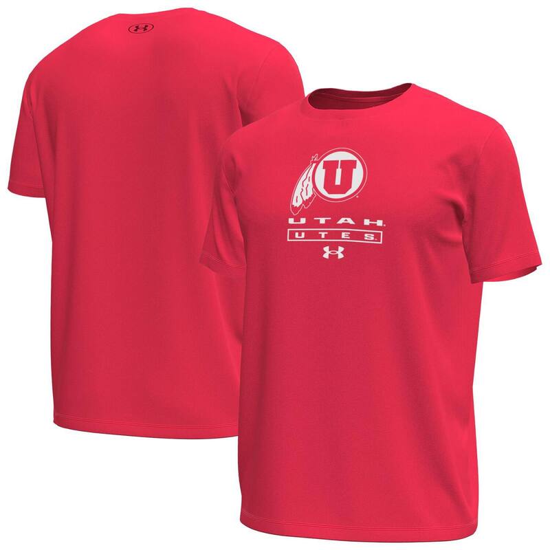 アンダーアーマー レディース トップス Tシャツ Men's Under Armoured Utah Utestack Stretch Performance T-Shirt Ute Red レッド｜ReVida 店