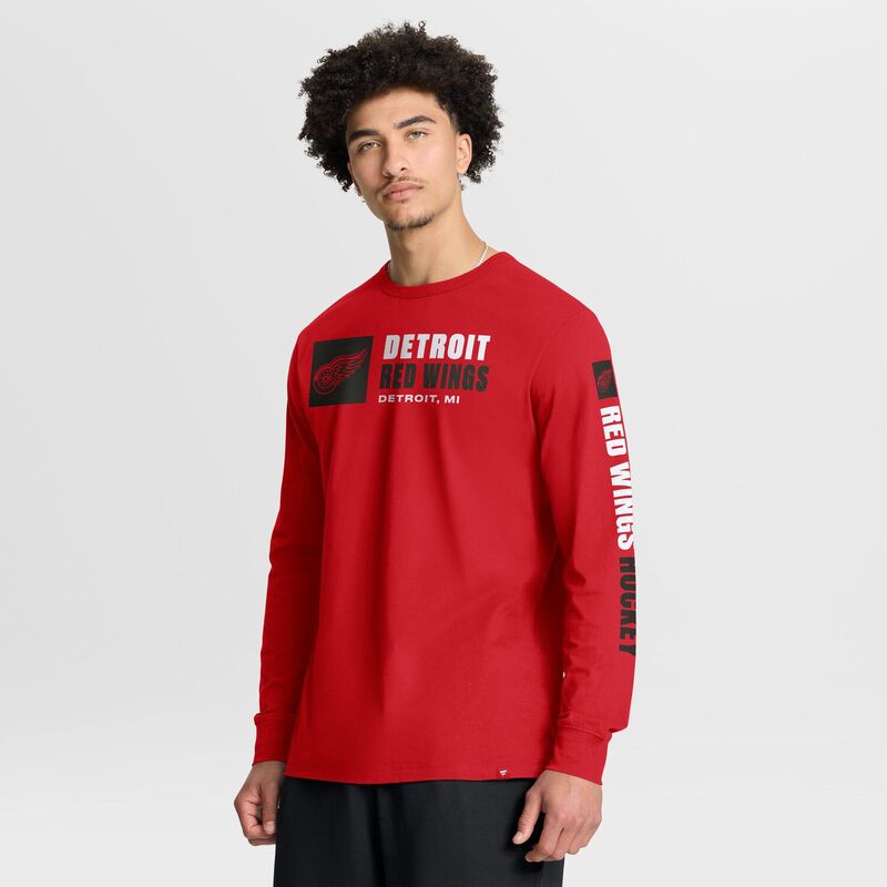 ファナティクス レディース トップス プルオーバー Men\u0027s Fanatics Redetroit Red Wings Goal Crease Legacy Long Sleeve T-Shirt Rdw Red 赤いこと