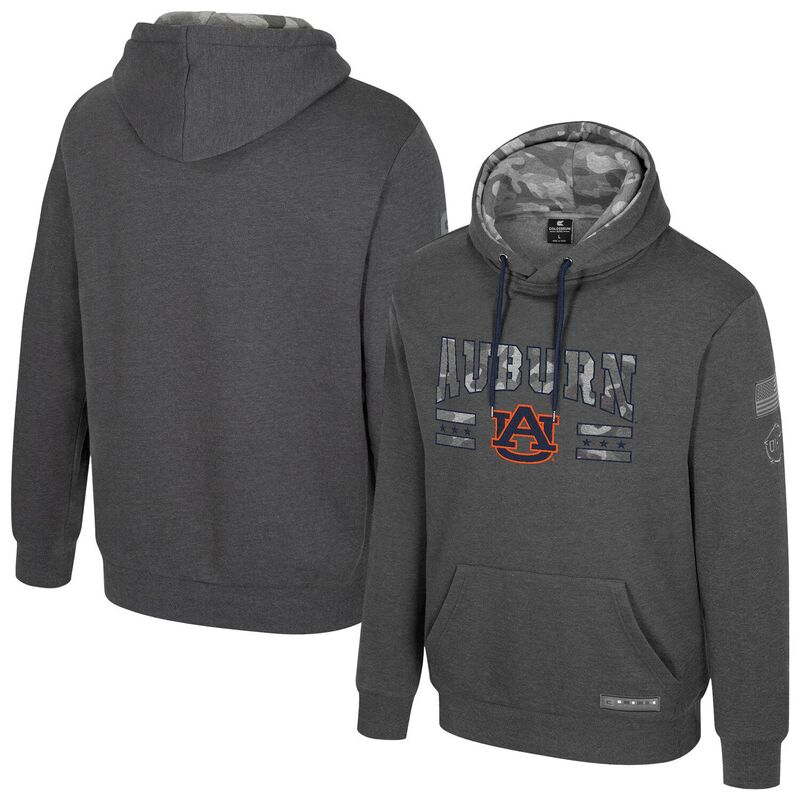 円形劇場 レディース トップス プルオーバー パーカー Men\u0027s Colosseum Heather Charcoal Auburn Tigers Operation Hatrick Squad Hoodie Aub Charco 濃灰色