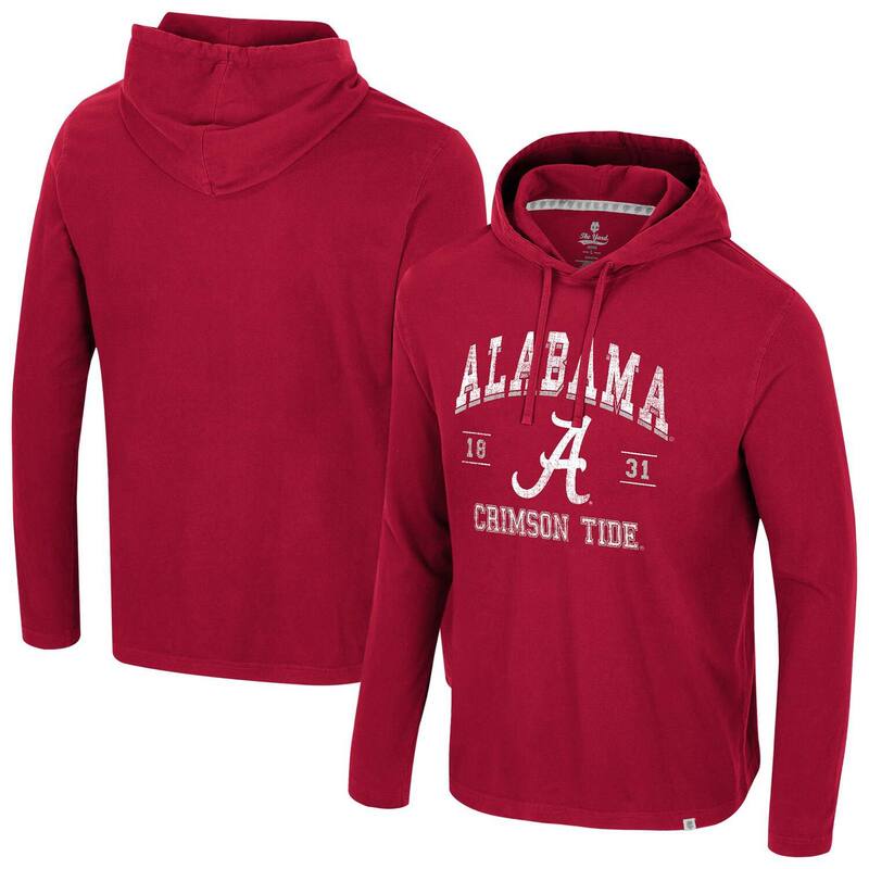 コロシアム レディース トップス Tシャツ パーカー Men's Colosseum Crimson Alabama Crimson Tide Simoleans Washed Hoodie Ala Red レッド