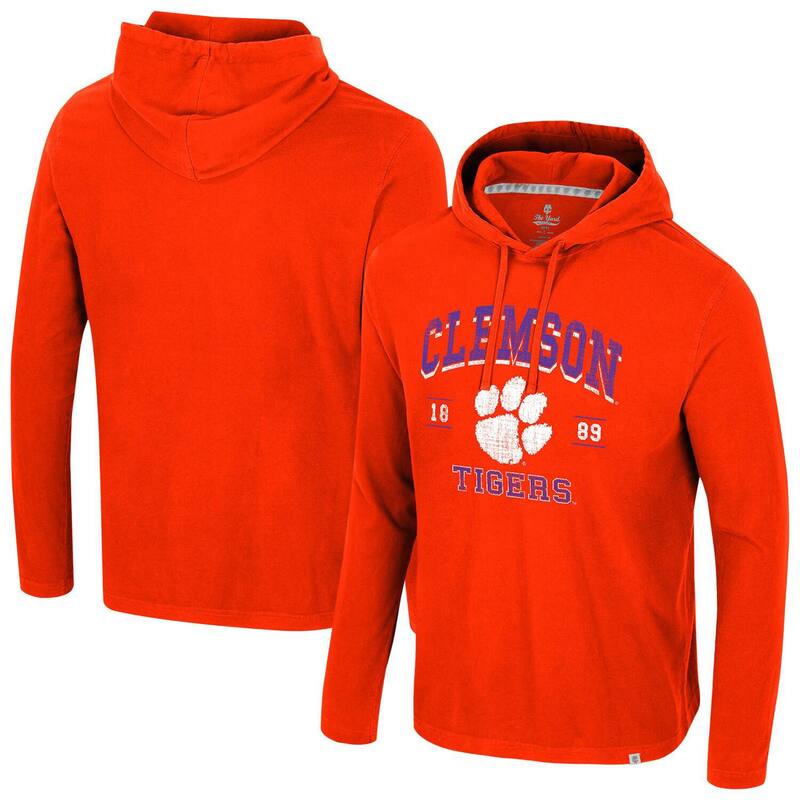 円形劇場 レディース トップス プルオーバー パーカー Men\u0027s Colosseum Orange Clemson Tigersimoleans Washed Hoodie Clm Orange オレンジ色