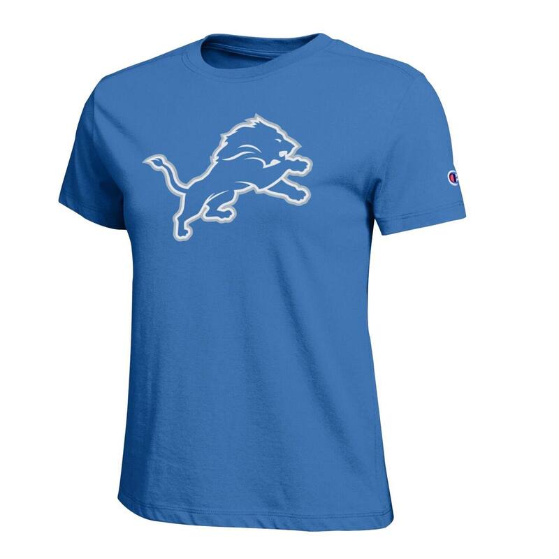 チャンピオン レディース トップス Tシャツ ロゴ Women's Champion Blue Detroit Lions Logo T-Shirt Lns Blue ブルー｜ReVida 店 8,036円
