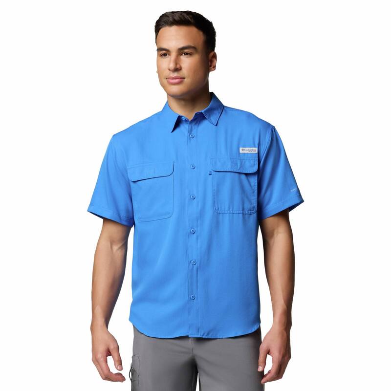 コロンビア レディース トップス Tシャツ トール Big & Tall Columbia PFG Backwater Short Sleeve Shirt Vivid Blue ブルー