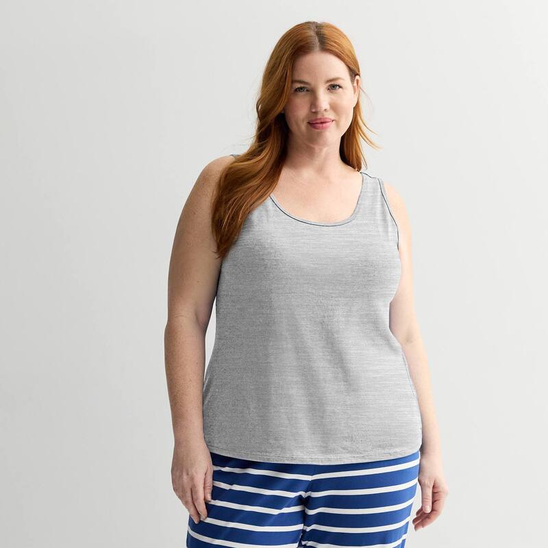 ソノマ レディース アンダーウェア ナイトウェア プラスサイズ Plusize Sonoma Goods For Life Sleep Tank Pajama Top Medium Cumulus